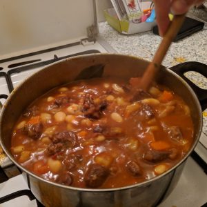 Cooking Goulash in a Hungarian AirBNB Kitchen